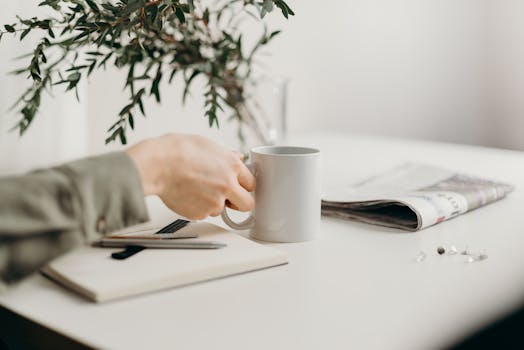 a freelancer organizing finances at a desk