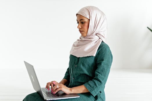 image of a freelancer working with a laptop