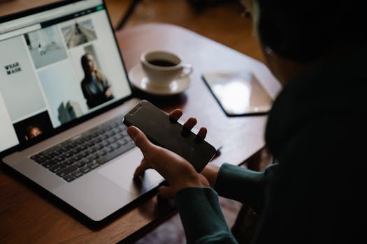 image of a freelancer working on a laptop