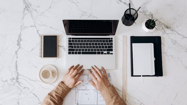 a creative freelancer working on a laptop